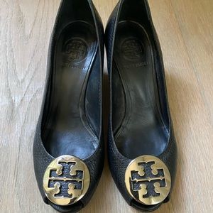 Tory Burch peeptoe wedge